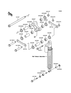 KLX250 Задняя подвеска