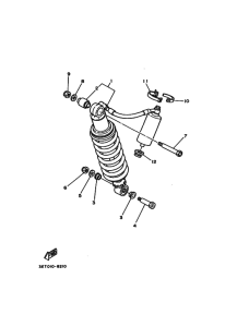 DT200R DT200RG Задняя подвеска
