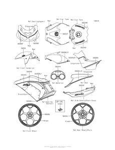 ZX1400 Decals (Red)(Fffb)