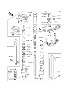  Front fork(1 / 2)@(kdx250-d2 / d3 / d4)