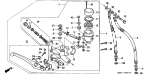VFR750R Передний главный тормозной цилиндр