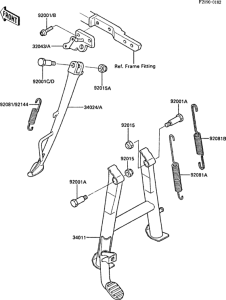 ZX600 Подножка