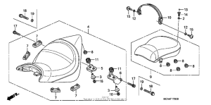VTX1300S Сиденье