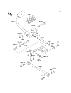 KZ1000 Педаль тормоза
