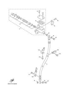 XC125 Главный тормозной цилиндр