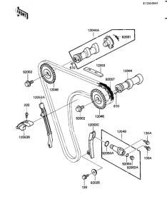 KL600 Camshafts / chain / tensioner