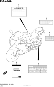 GSX-R600 Label (Gsx-R600L5 E03)