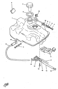 CW50RSX Reservoir a carburant