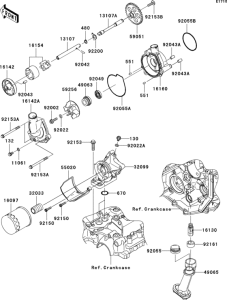 ZX600 Масляный насос