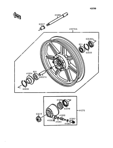 EN400 Переднее колесо