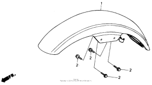 CMX450 Переднее крыло