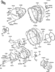 ZG1300 Engine cover(s)(1 / 2)