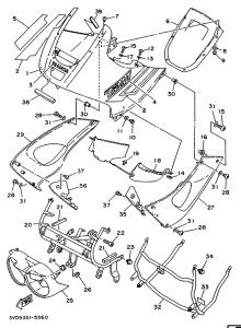 TDM850 Обтекатель 1