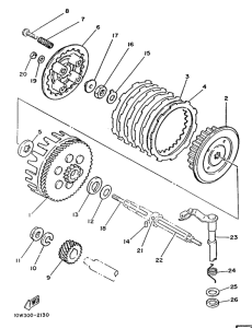 RD125LC Сцепление