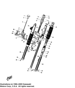 W2 Вилка передней оси