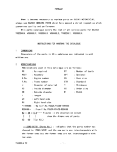 VS800 Catalog preface