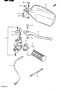 TS125 Right handle switch