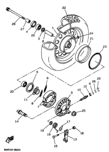 CW50 Переднее колесо