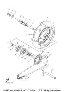 YZF-R1 Переднее колесо