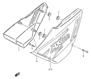 AX100 Обтекатель задний