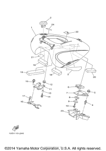 XV1900CU Топливный бак