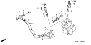 XL650V Труба водная