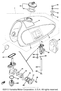 DT175C Топливный бак