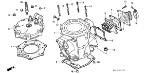 CR250R Cylinder / cylinder head