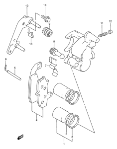 DR650 Передний суппорт