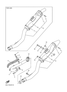 YZ250F Выхлопная система