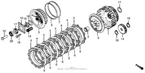 CB650SC Сцепление