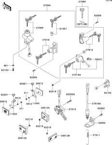 EX500 Замок зажикания