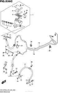 GSX1300R (ABS) Front Brake Hose (Gsx1300Ral6 E33)