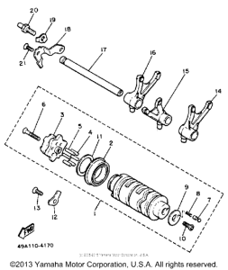 YX600SC Копирный вал