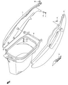 AY50 Обтекатель задний