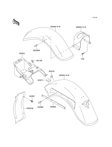 VN800 Fenders(1 / 2)(vn800-b1 / b2 / b3)