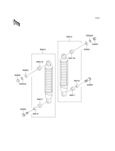BJ250 Подвеска  /  амортизатор