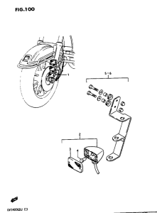 GV1400 Front marker lamp set optional
