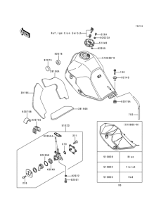 KL650 Fuel tank(kl650-c2 / c3 / c4 / c5)