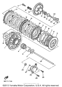 FZ700T Сцепление