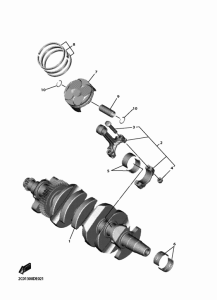 YZF600 Crankshaft & piston