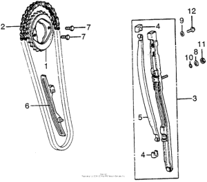 CB550 Cam chain + tensioner