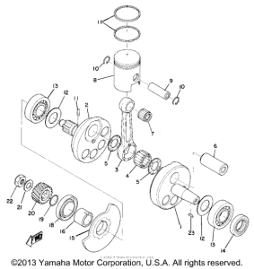 L5T Crank shaft & piston
