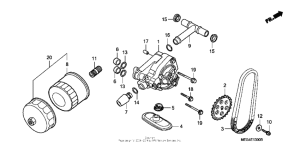 VT750CA Масляный насос