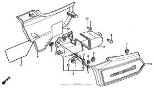 CB700SC Боковые обтекатели