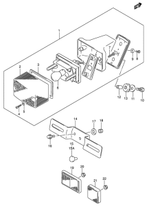 DR200 Задний комбинированный сигнал