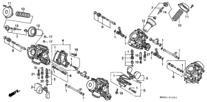 VFR400R Carburetor assy