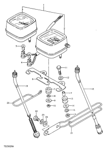 TS250 Спидометр тахометр