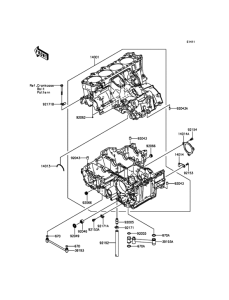 ZG1400 Картер двигателя