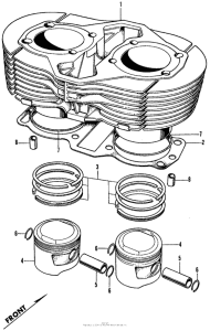 CL450 Cylinder + piston